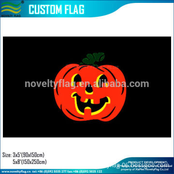 Halloween Pumpkin Decoration 100D Polyester custom flag